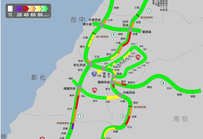 中秋連假最後一天　高速公路壅塞路段與時段看這裡
