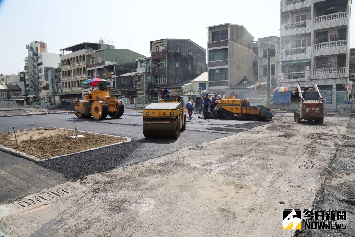 ▲東區立德臨時停車場闢建工程。(圖/台南市政府提供)