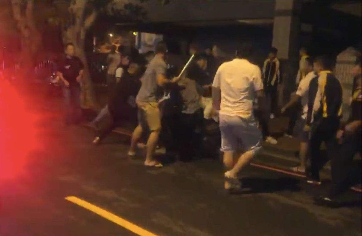 ▲桃園昨（27）深夜驚傳高中生鬥毆事件。（圖／翻攝自黑色豪門企業）