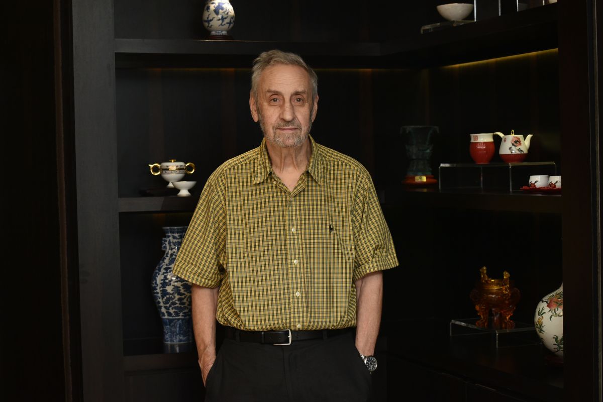 ▲ 宇文所安說，他高中時讀德語、拉丁語、希臘語、看翻譯的中文詩，直到大學才真正接觸漢語，「覺得沒想到這麼難。」（圖／記者林柏年攝）