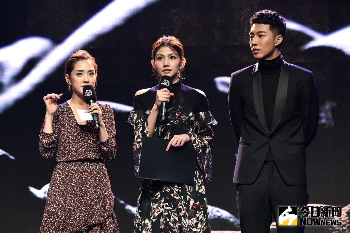 ▲李千娜（中）、蔡凡熙（右）公布第55屆金馬獎入圍名單。（圖／記者林柏年攝，2018.10.01）