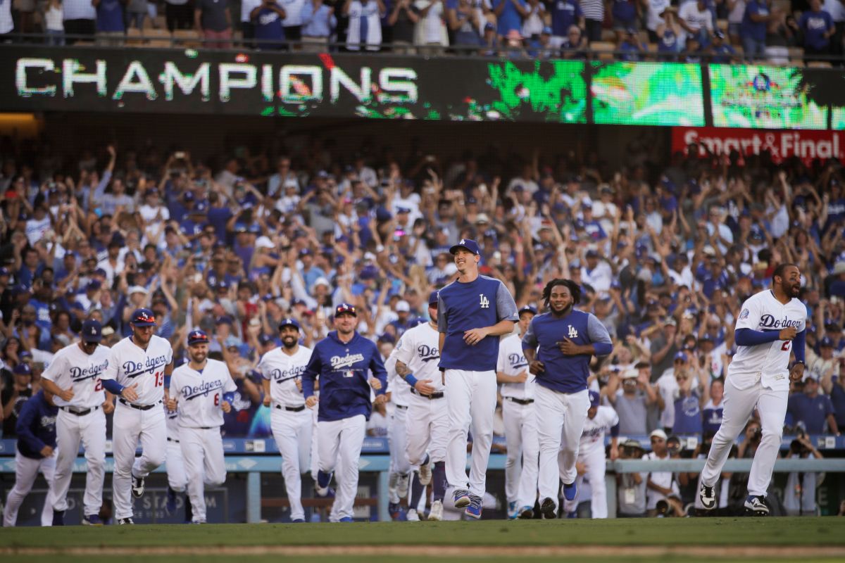 道奇隊國聯西區封王（圖／美聯社／達志影像）
