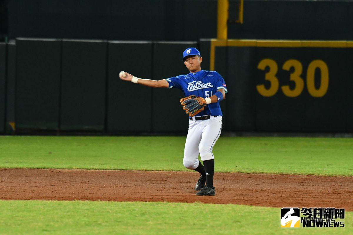 ▲富邦悍將于森旭。（圖／記者葉政勳攝 , 2018.10.02）