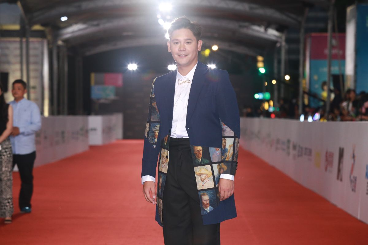 ▲盧學叡的金鐘戰袍把梵谷穿上身。（圖／NOWnews攝影中心，2018.10.6）