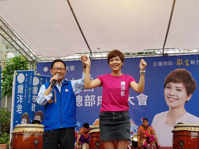 國民黨台北市長參選人丁守中近來頻為黨籍議員參選人站台。（資料照片/丁守中辦公室提供）