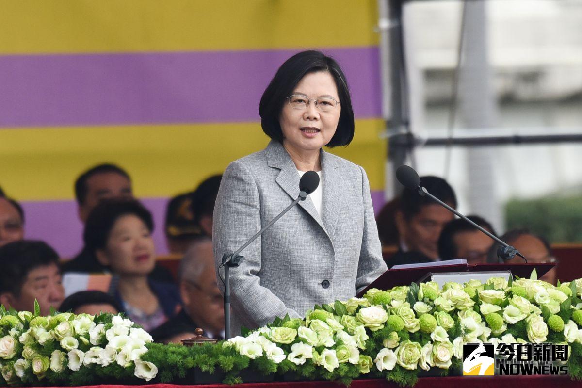 107年國慶大會，總統蔡英文發表演說（圖／記者陳明安攝，2018.10.10）