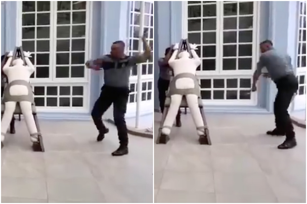 ▲馬來西亞鞭刑影片曝光，行刑官下手的狠勁讓人頭皮發麻。（圖／翻攝自臉書大馬2勢力）