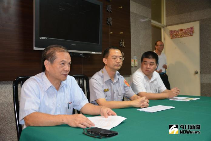 ▲嘉市警局召開記者說明警方執行公權力的決心。（圖／記者郭政隆攝影2018. 10.11）