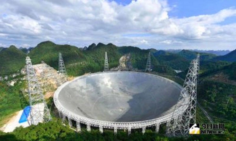 ▲貴州的「天眼」，口徑超越了德國波恩望遠鏡以及美國阿雷西博望遠鏡，是世界最大。(圖 / 貴州省台辦提供)
