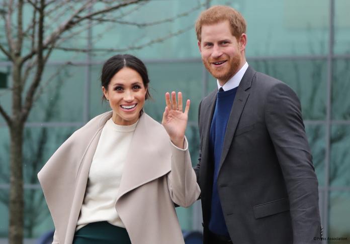 ▲英國哈利王子與妻子梅根。（圖／翻攝自推特@KensingtonRoyal
, 2018.10.15）