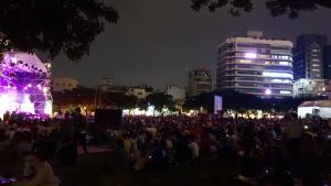 ▲台中市爵士音樂節每晚吸引上萬人潮前往朝聖（圖／記者力軍攝, 2018.10.16）