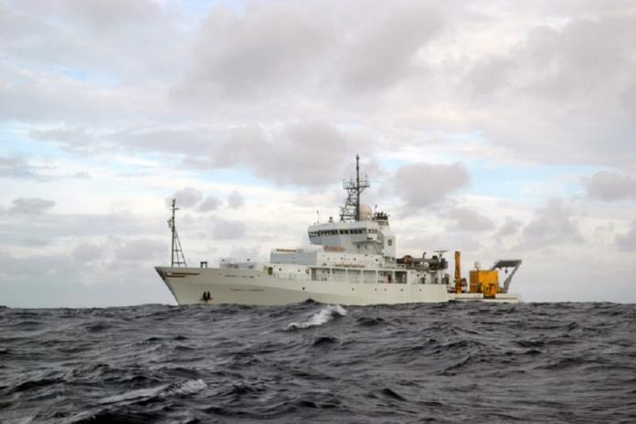 美國海軍研究辦公室（Office of Naval Research）科學研究船湯瑪斯號。（圖／翻攝自華盛頓大學interactiveoceans網站)