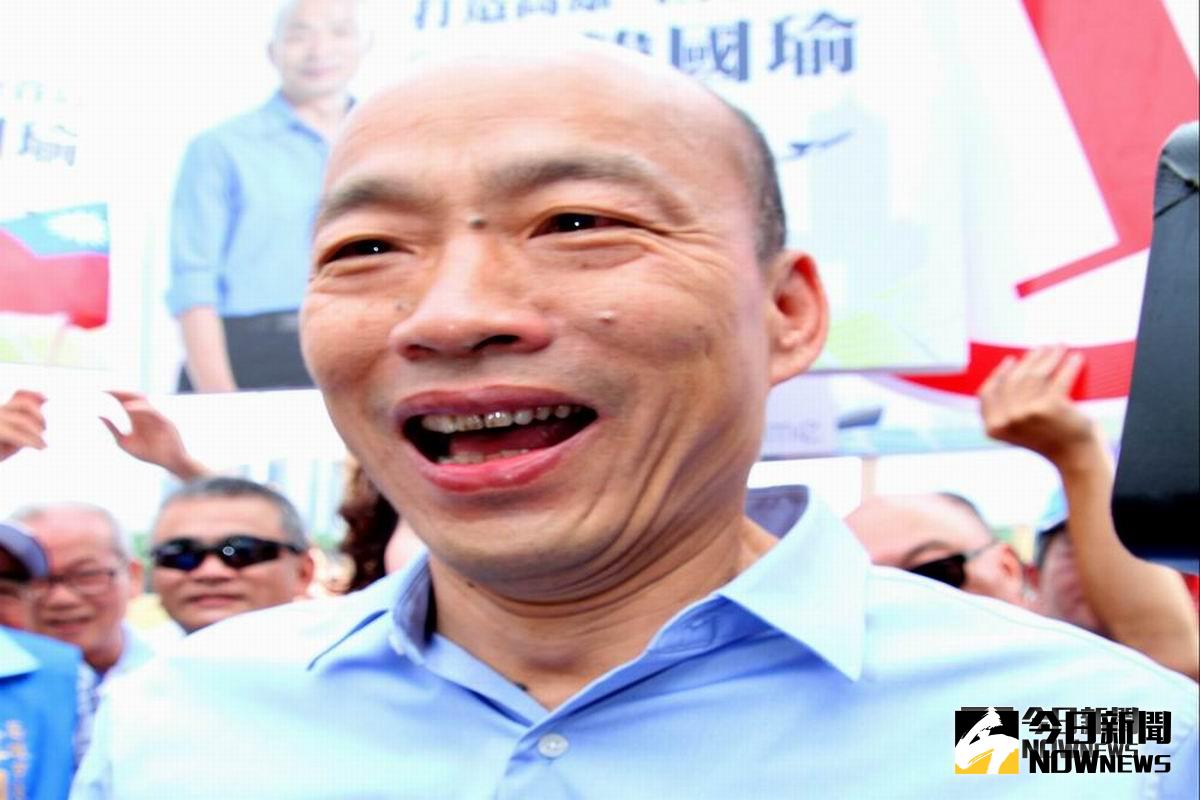 ▲韓國瑜抽中一號籤王滿臉喜悅。（圖／記者許高祥攝，2018.10.19）