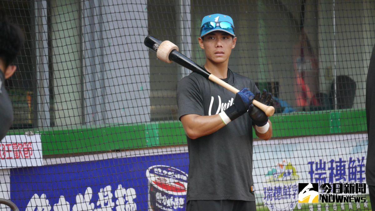 統一獅隊莊駿凱。（圖／吳政紘攝）