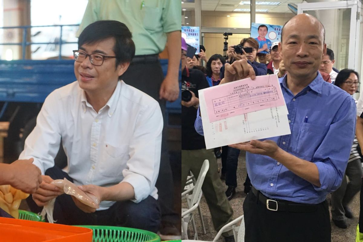  ▲面對國民黨候選人韓國瑜，民進黨高雄市長候選人陳其邁選戰打得艱辛。（圖／翻攝臉書,  2018.10.21）
