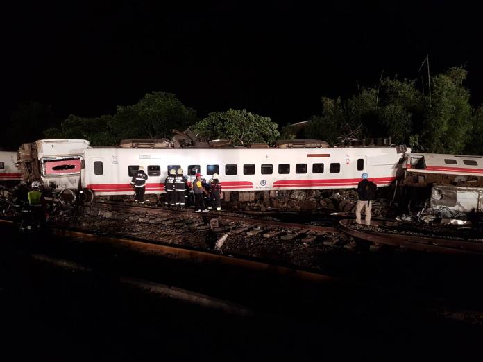 ▲台鐵普悠瑪列車21日在蘇澳翻車出軌，造成多人死傷。（圖／記者李清貴攝）