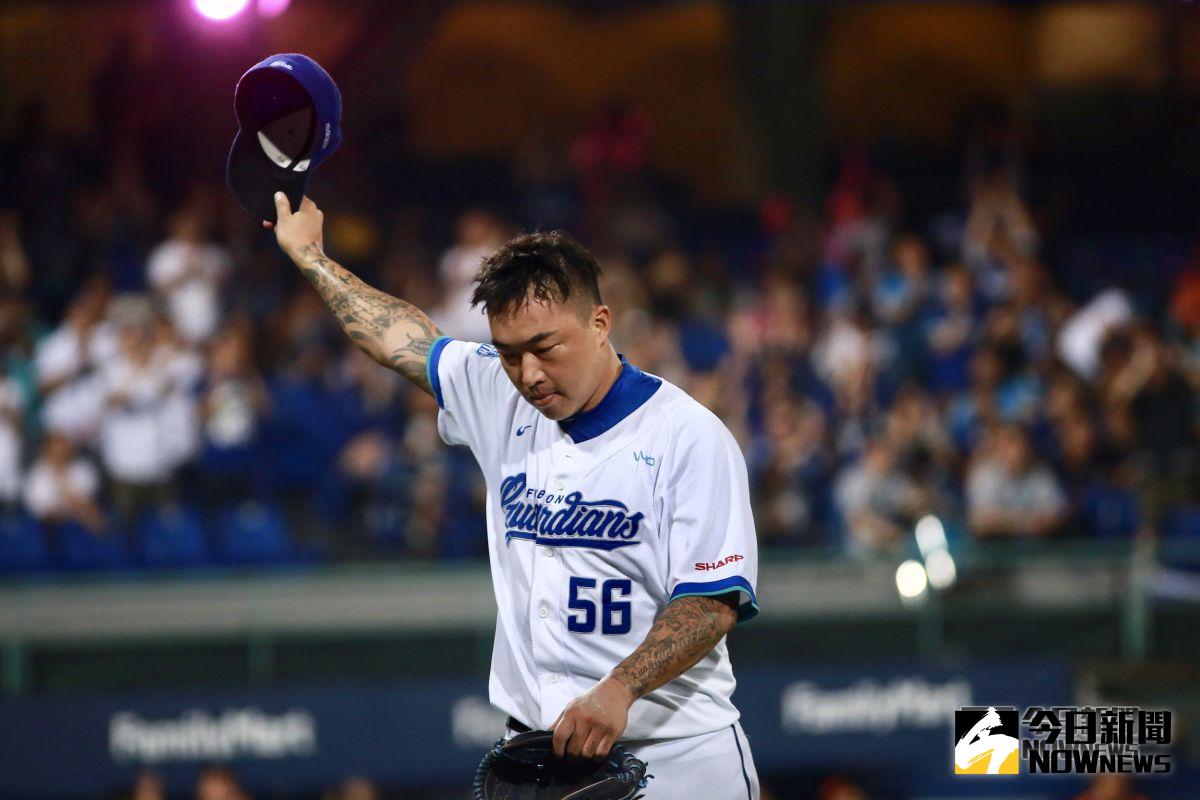 ▲富邦悍將郭泓志引退。（圖／葉政勳攝攝）