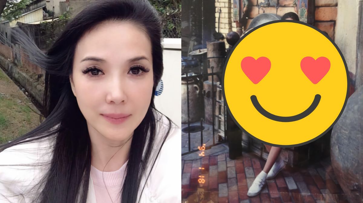 ▲本土女星丁國琳27歲舊照曝光，網友一面倒給高評。（圖／翻攝臉書）