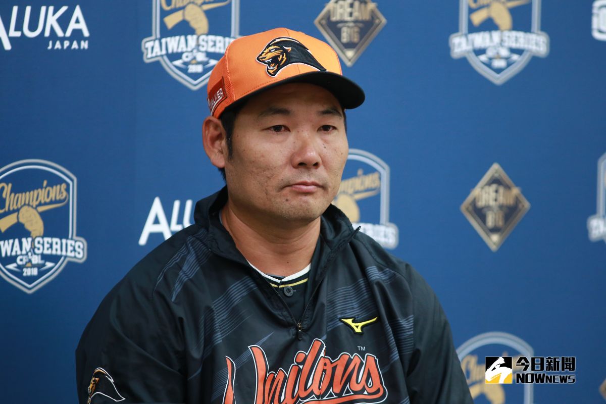 ▲中華職棒總冠軍賽 Lamigo桃猿vs.統一7-ELEVEn獅，統一7-ELEVEn獅總教練黃甘霖。（圖／記者葉政勳攝 , 2018.10.27）