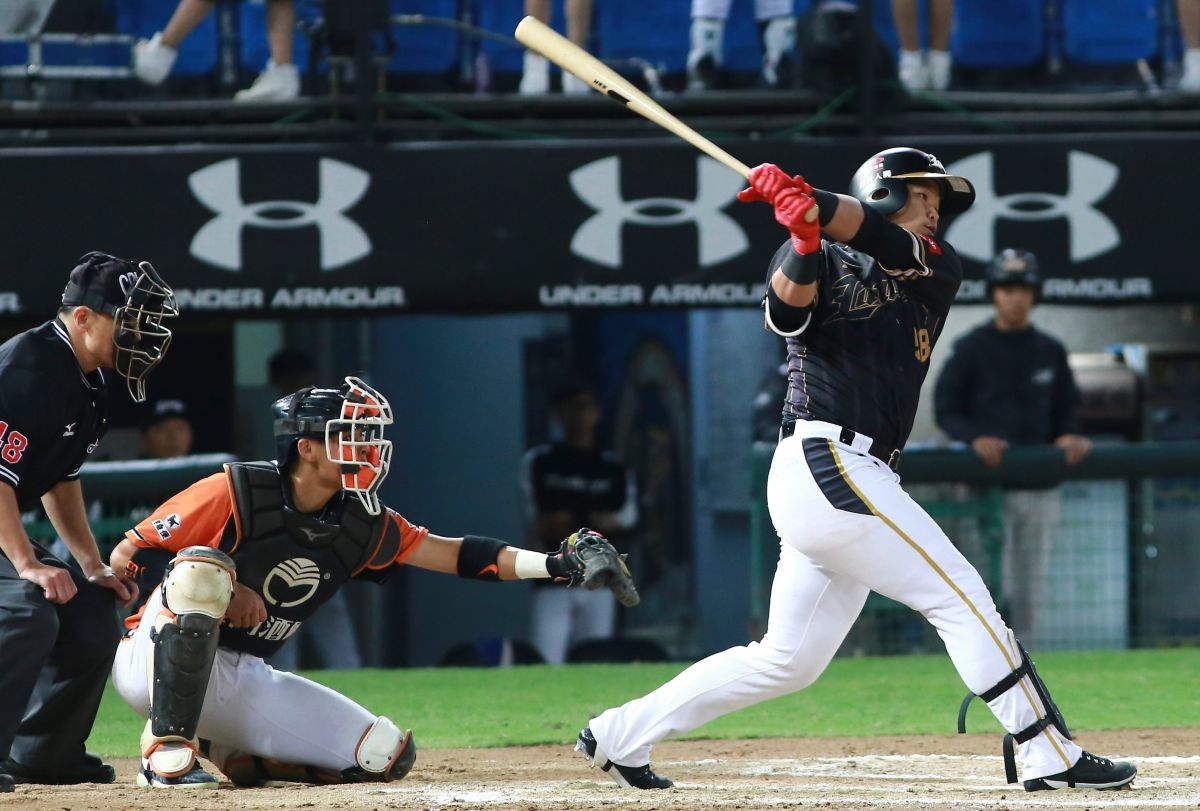 ▲中華職棒總冠軍賽 Lamigo桃猿vs.統一7-ELEVEn獅，Lamigo桃猿廖健富。（圖／記者葉政勳攝 , 2018.10.27）