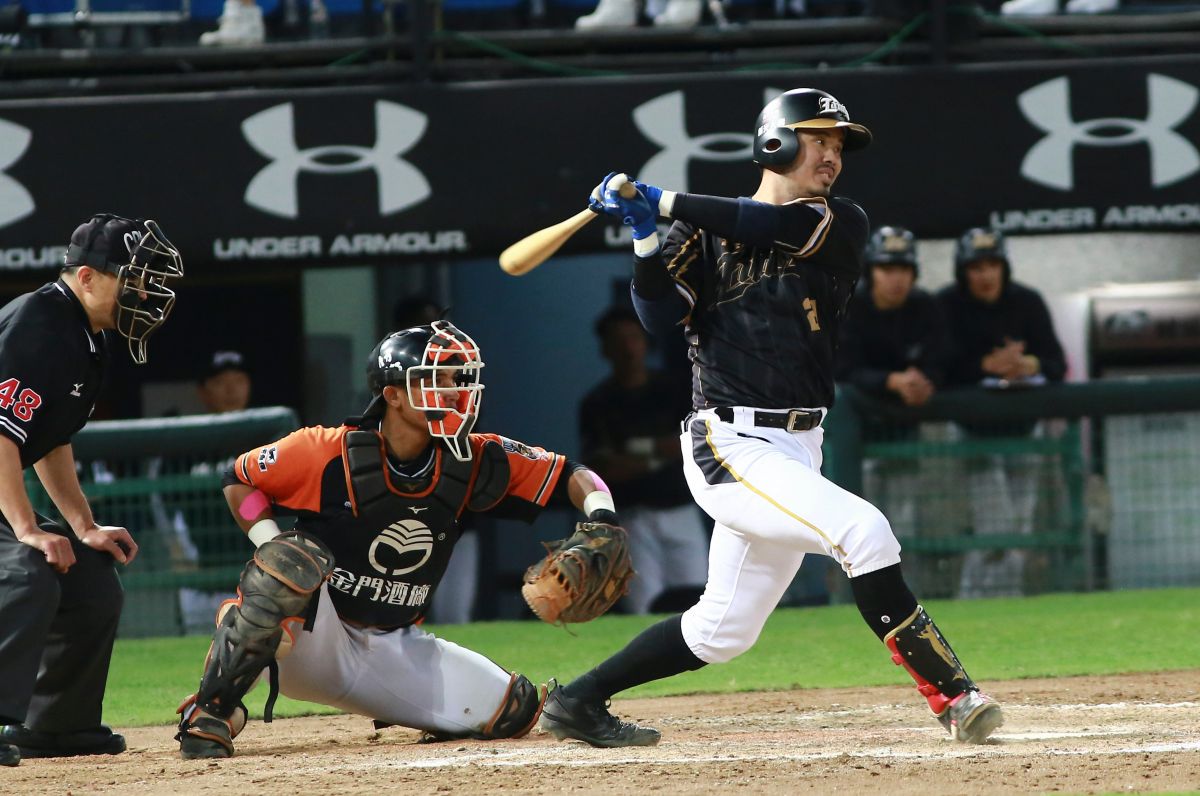 ▲中華職棒總冠軍賽 Lamigo桃猿vs.統一7-ELEVEn獅，Lamigo桃猿郭嚴文。（圖／記者葉政勳攝 , 2018.10.27）