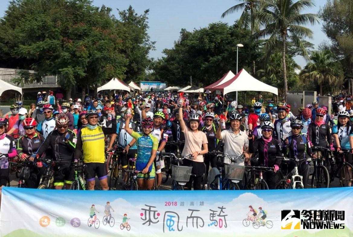 ▲「2018乘風而騎 彩鳳千人逍遙遊」活動 。（圖／記者許高祥攝，2018.10.28）