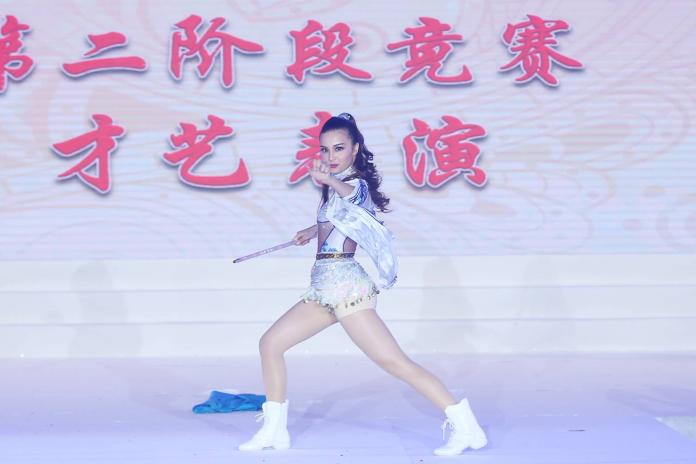 ▲李棠霓結合中國武術與舞蹈的才藝表演，讓她拿下亞軍。（圖／全球城市小姐選拔協會，2018.10.29）