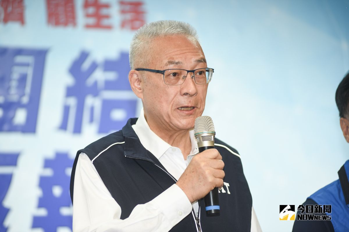 國民黨主席吳敦義出席「金門、連江、澎湖縣長提名候選人發表區域共同政見」記者會。（圖／記者陳明安攝，2018.10.30）