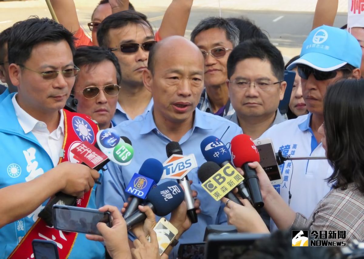 ▲高雄市長候選人韓國瑜近日因「陪睡說」惹議。（圖／NOWnews資料照）