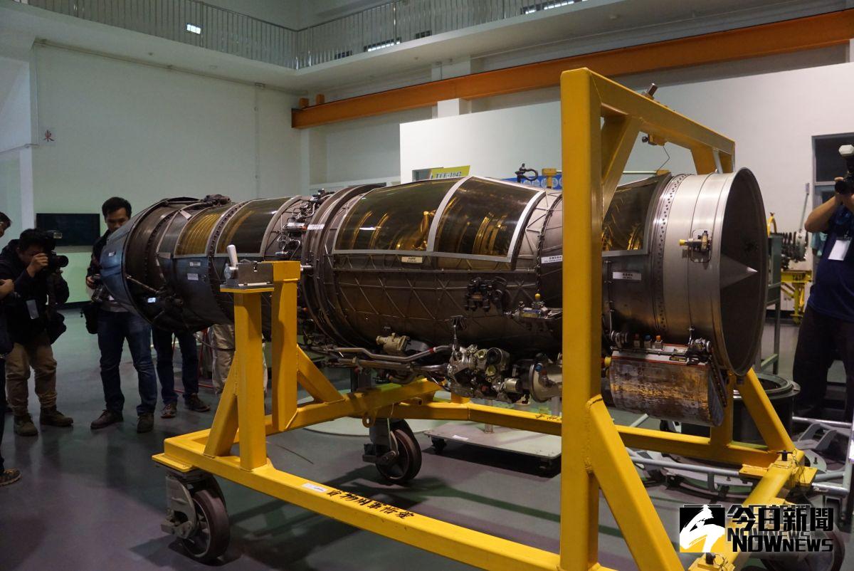 ▲IDF經國號使用的TFE1042發動機。（圖／記者呂炯昌攝, 2018.10.31）