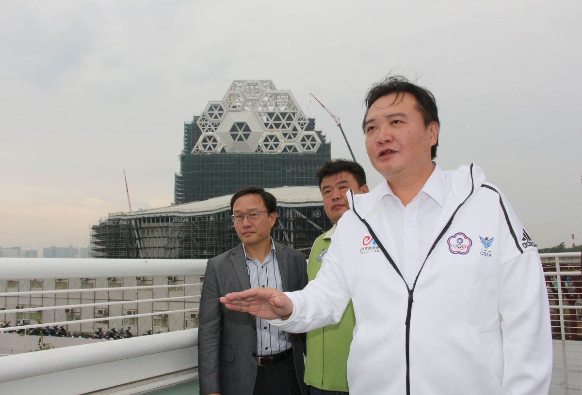 ▲許立明說，未來海音中心完工後，絕對不可能變成蚊子館。（圖／記者蔡佳宏翻攝,2018.10.31）