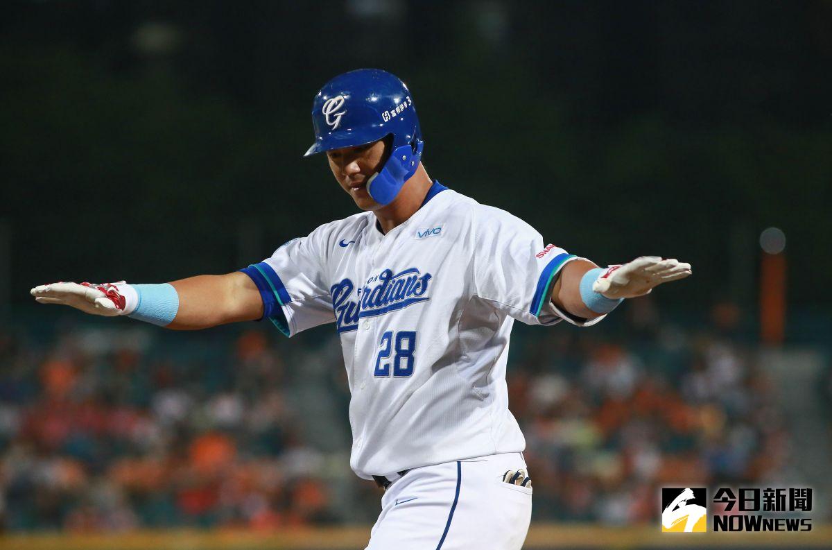 ▲富邦悍將重砲高國輝。（圖／葉政勳攝）