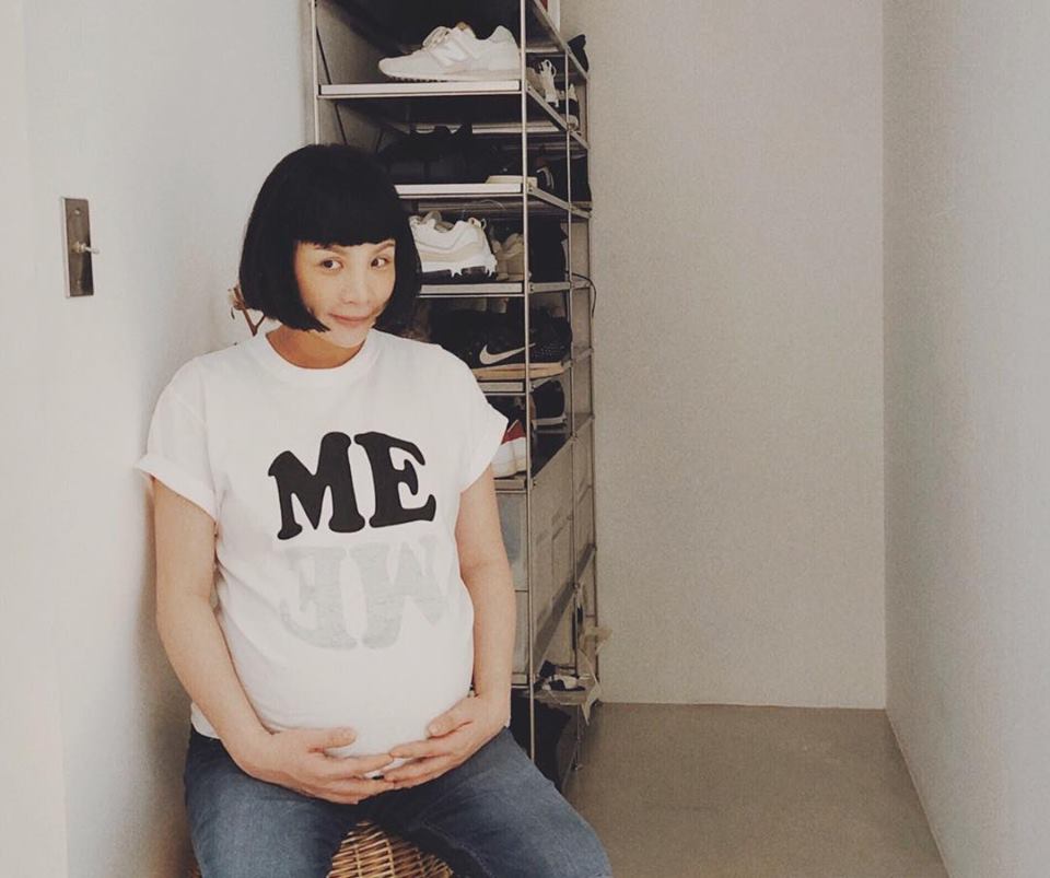 ▲魏如萱在臉書公布「卸貨」的好消息。（圖／翻攝自臉書,2018.11.01）