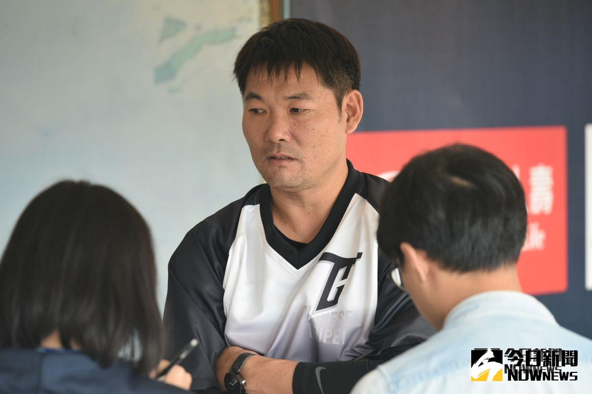 台日交流賽中職聯隊總教練黃甘霖(圖／林柏年攝)