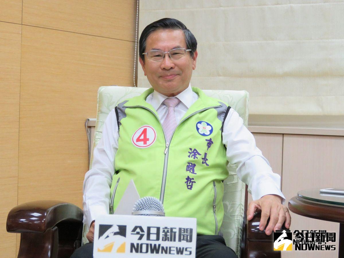▲尋求連任的民進黨籍嘉義市長候選人涂醒哲。（圖/記者 鍾 聲 攝，2018.11.05）