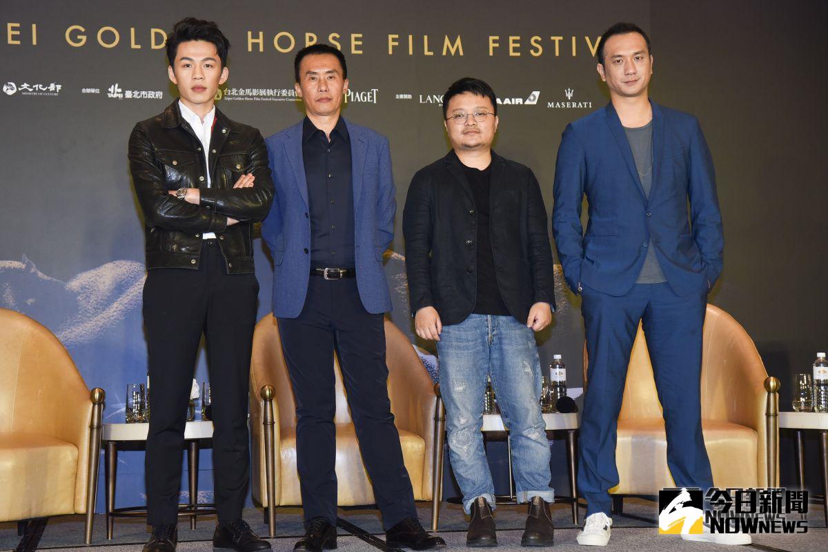 ▲李鴻其、陳永忠、畢贛、黃覺出席2018金馬影展開幕片《地球最後的夜晚》記者會。（圖／記者陳明安攝，2018.11.08）