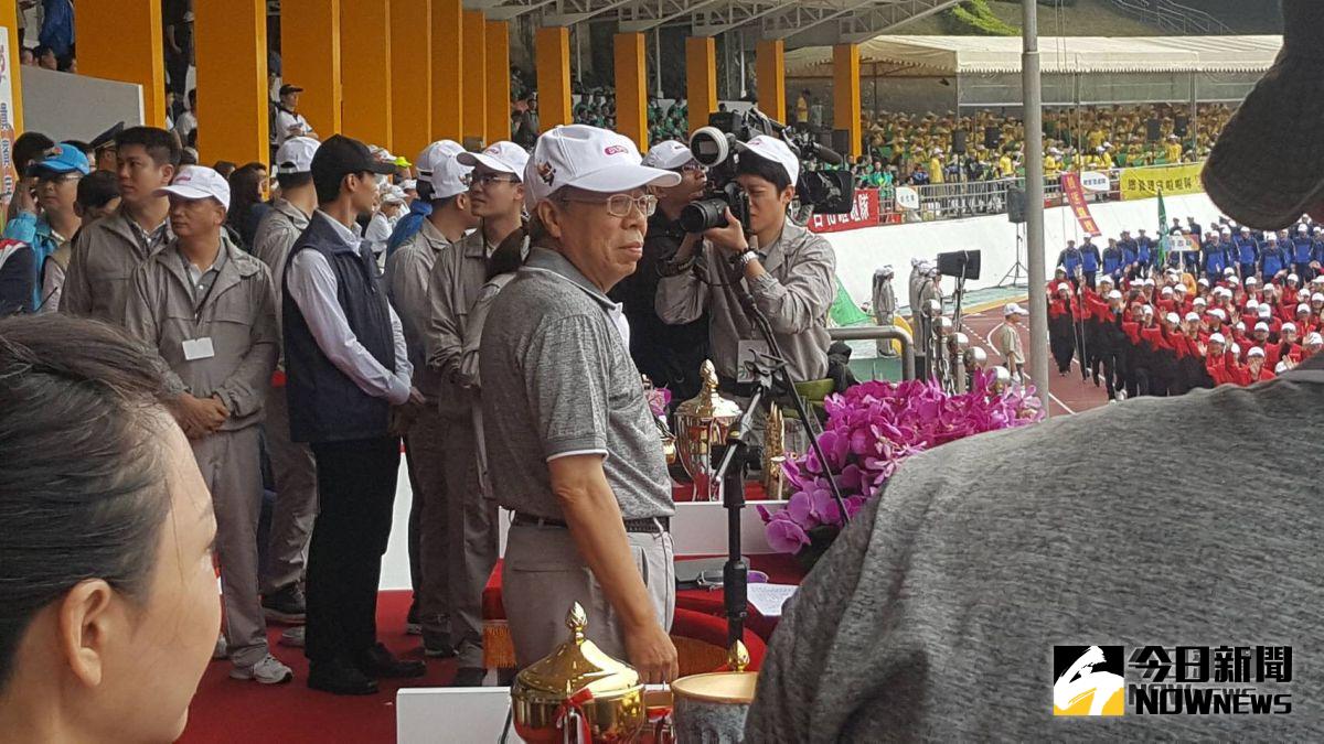 ▲台塑運動會今（10）日登場，總人數5000多人，由總裁王文淵親自主持，前總統馬英九也到場參與。(圖/記者許家禎攝，2018.11.10)