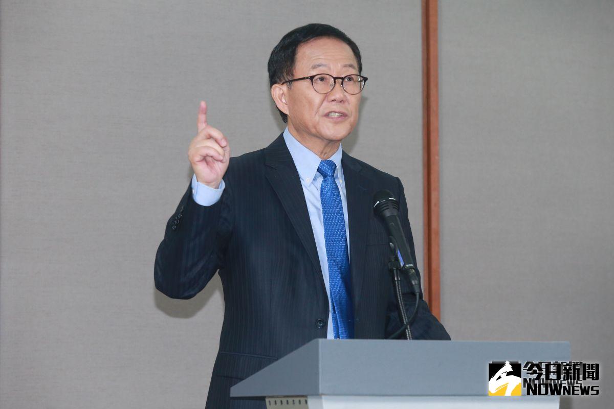 ▲國民黨台北市長候選人丁守中11日凱道造勢與公辦政見會撞期，因而向選委會告假，並會直接在凱道造勢活動上發表政見。（資料照／記者葉政勳攝 , 2018.11.10）