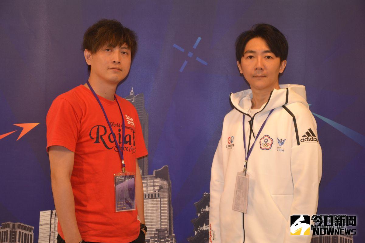 ▲IESF《鐵拳7》中華代表「好先生」張家棟（右）與教練 Snake （左）。（圖／記者顏大惟攝，2018.11.10）