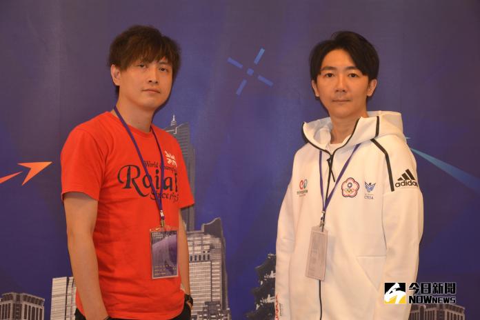 ▲IESF《鐵拳7》中華代表「好先生」張家棟（右）與教練 Snake （左）。（圖／記者顏大惟攝，2018.11.10）