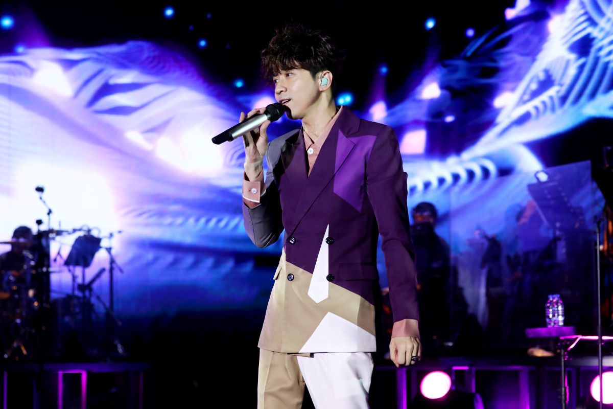 ▲光良在演唱會上忘詞，表示團隊都用「好聽」代替責罵。（圖／星娛音樂提供, 2018.11.10）