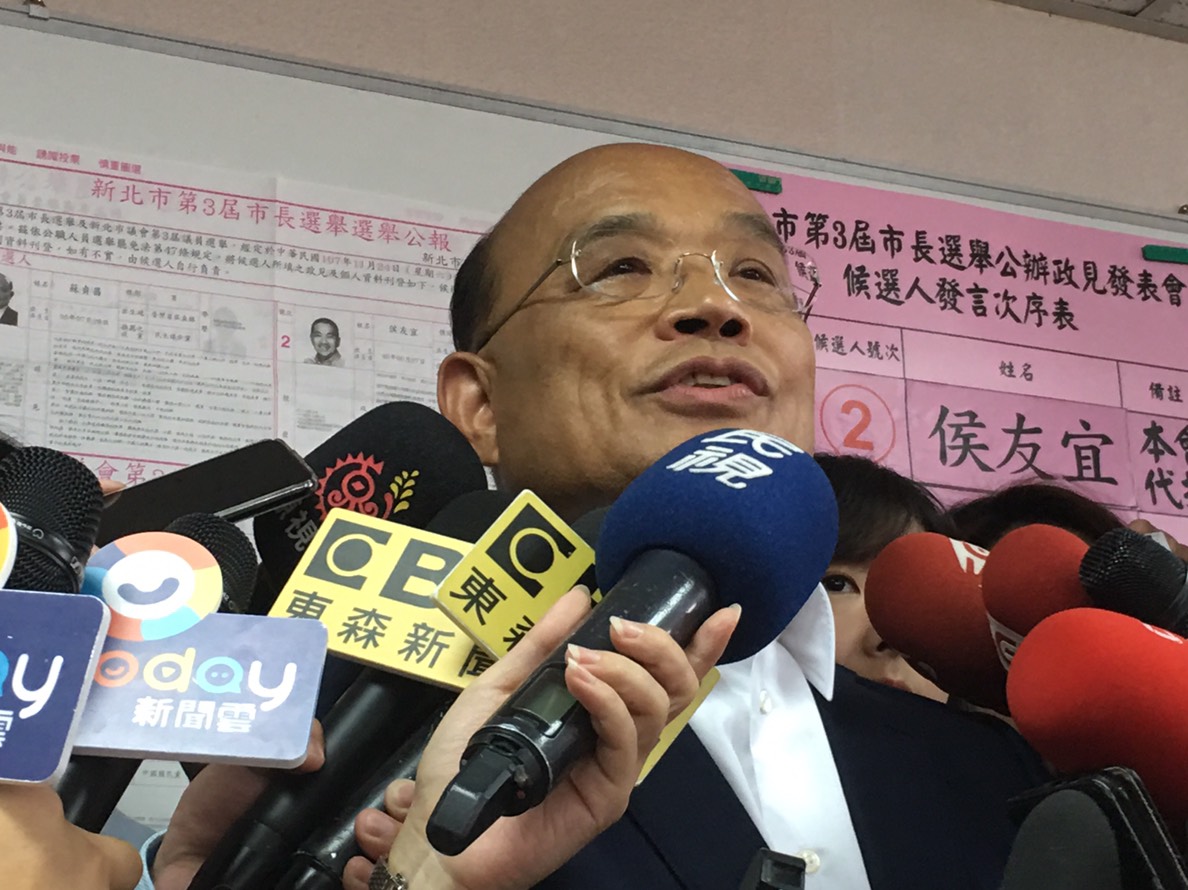 ▲蘇貞昌強調，他要爭取的不是一個位子，他要爭取的是，要改變一個城市的機會。（圖／記者陳志仁攝，2018.11.12）
