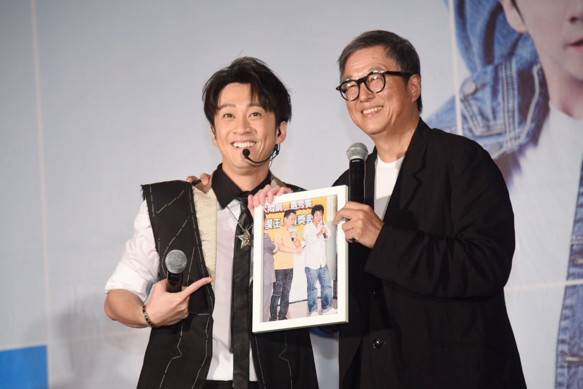 ▲陳漢典舉辦發片記者會，演藝圈恩人王偉忠、歐漢聲紛紛現身站台。（圖／記者陳明安攝, 2018.11.13）