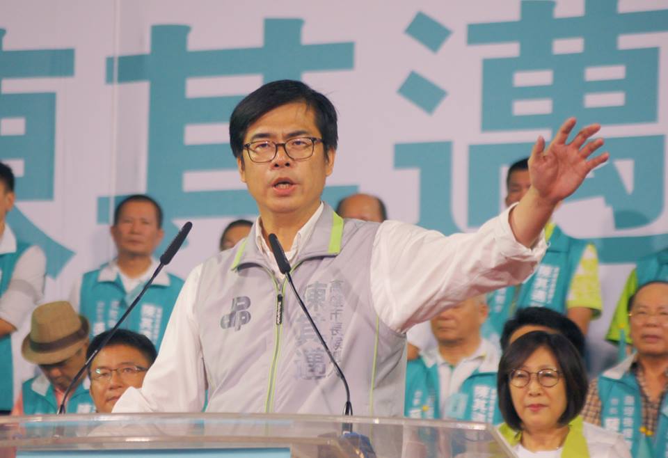 ▲對於黃安力挺國民黨高雄市長候選人韓國瑜一事。民進黨高雄市長候選人陳其邁表示，「我很討厭他，不想講。」（圖／翻攝自陳其邁臉書）