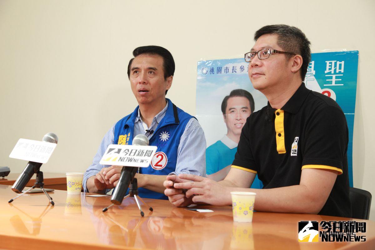 ▲陳學聖表示，若這次能順利當選，韓國瑜帶來的效益絕對是最重要的關鍵力量。（圖／nownews採訪團隊攝影，2018.11.14）