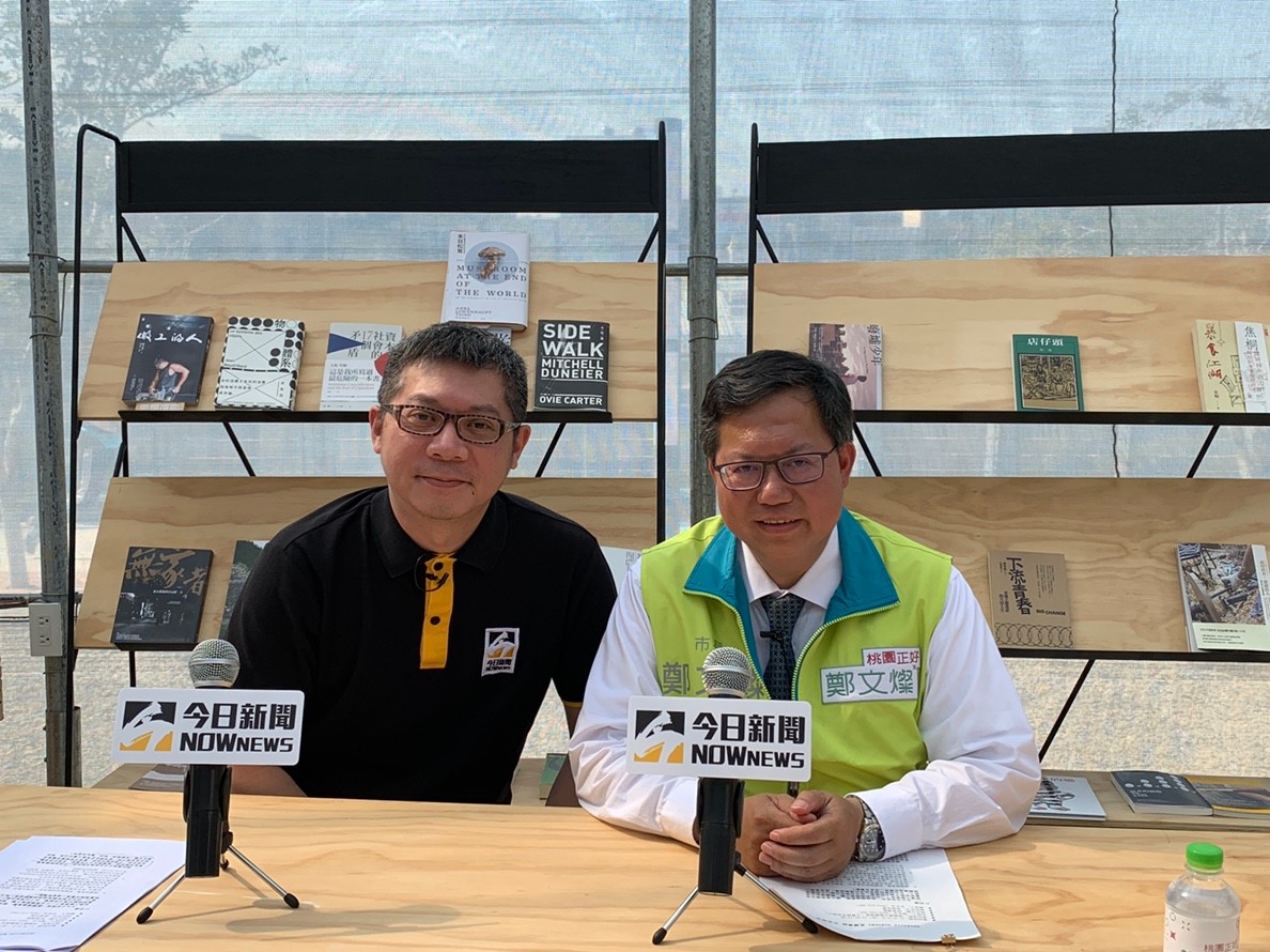 ▲鄭文燦表示，中壢車站經他跟台鐵要求後，現在內部已經全部翻新。（圖／nownews採訪團隊攝影，2018.11.15）