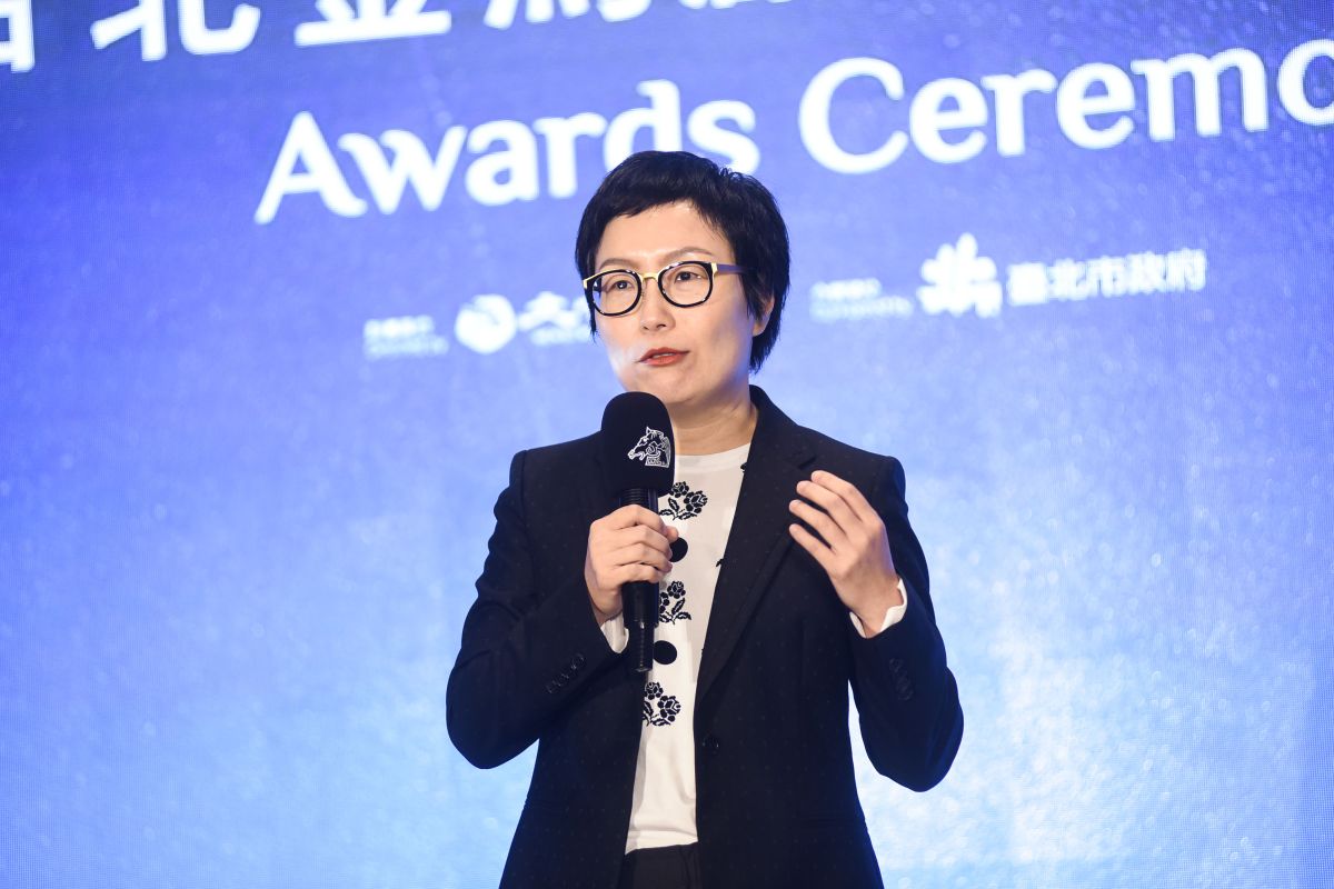 文化部次長丁曉菁出席金馬創投會議閉幕暨頒獎典禮。（圖／記者陳明安攝，2018.11.15）