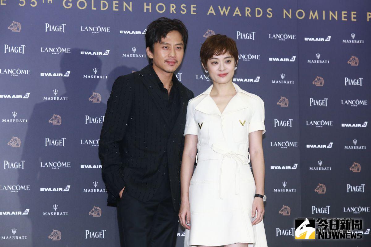 ▲鄧超（左）和孫儷一起入圍最佳男女配角。（圖／記者葉政勳攝，2018.11.16）