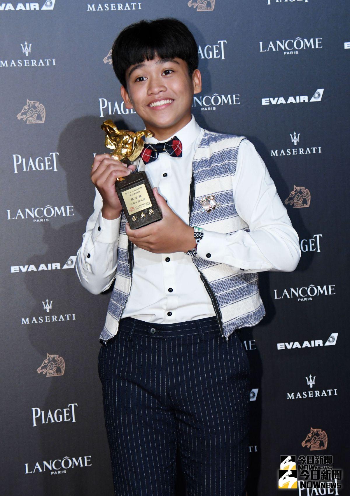  ▲鐘家駿得最佳新演員獎。（圖／NOWnews攝影中心,  2018.11.17）
