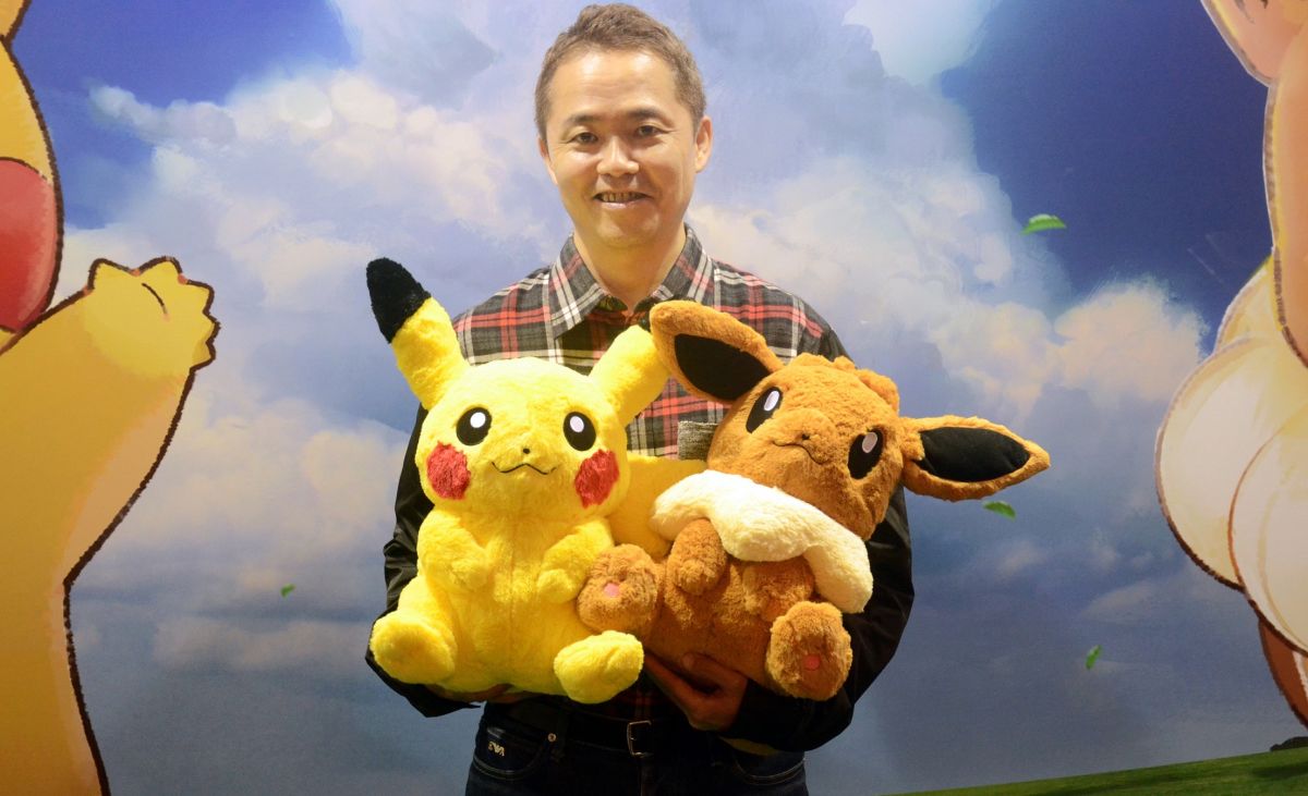 ▲慶祝《精靈寶可夢Let's Go！皮卡丘／伊布》上市，總監増田順一來台與粉絲同樂。（圖／記者顏大惟攝，2018.11.18）